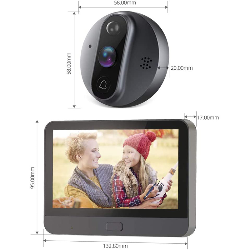 PR9 Smart Door Bell Camera & LCD Screen Intercom - ISPEKTRUM Home & Garden