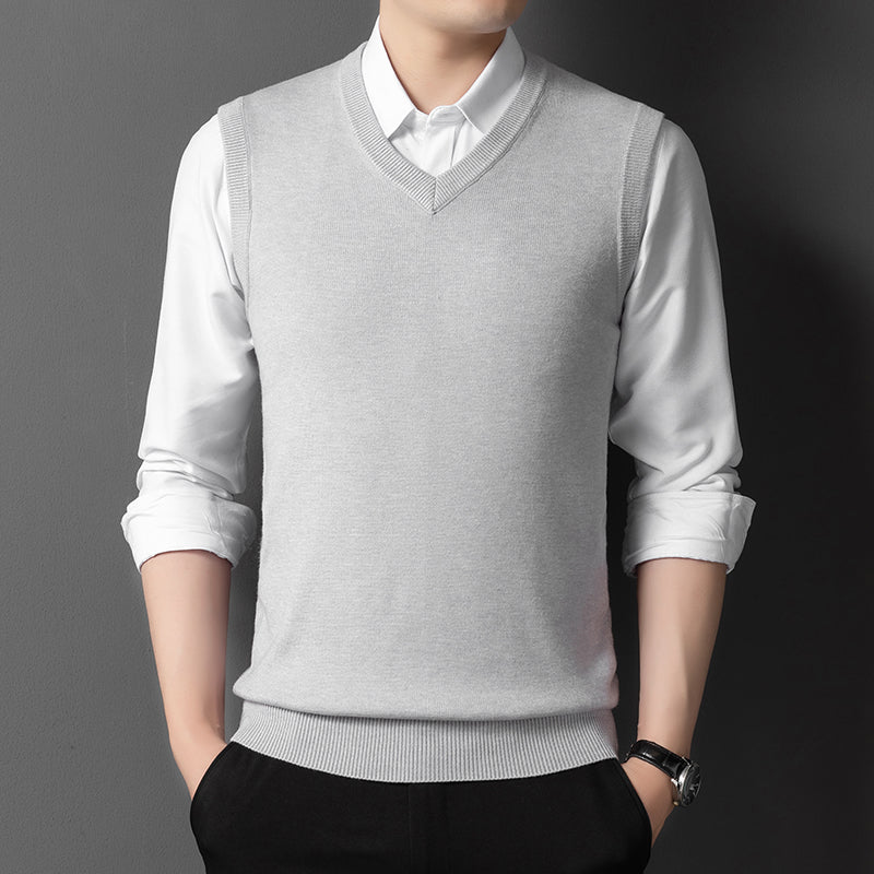 Wool Vest for Young and Middle-aged Men