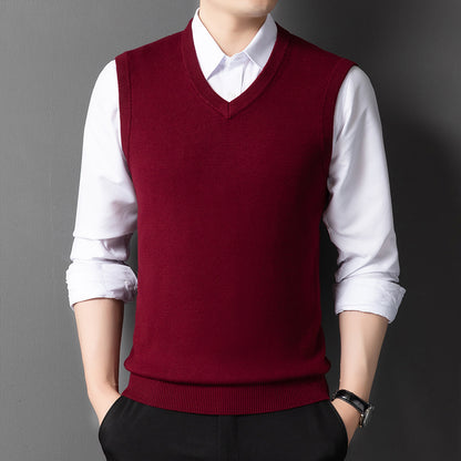 Wool Vest for Young and Middle-aged Men