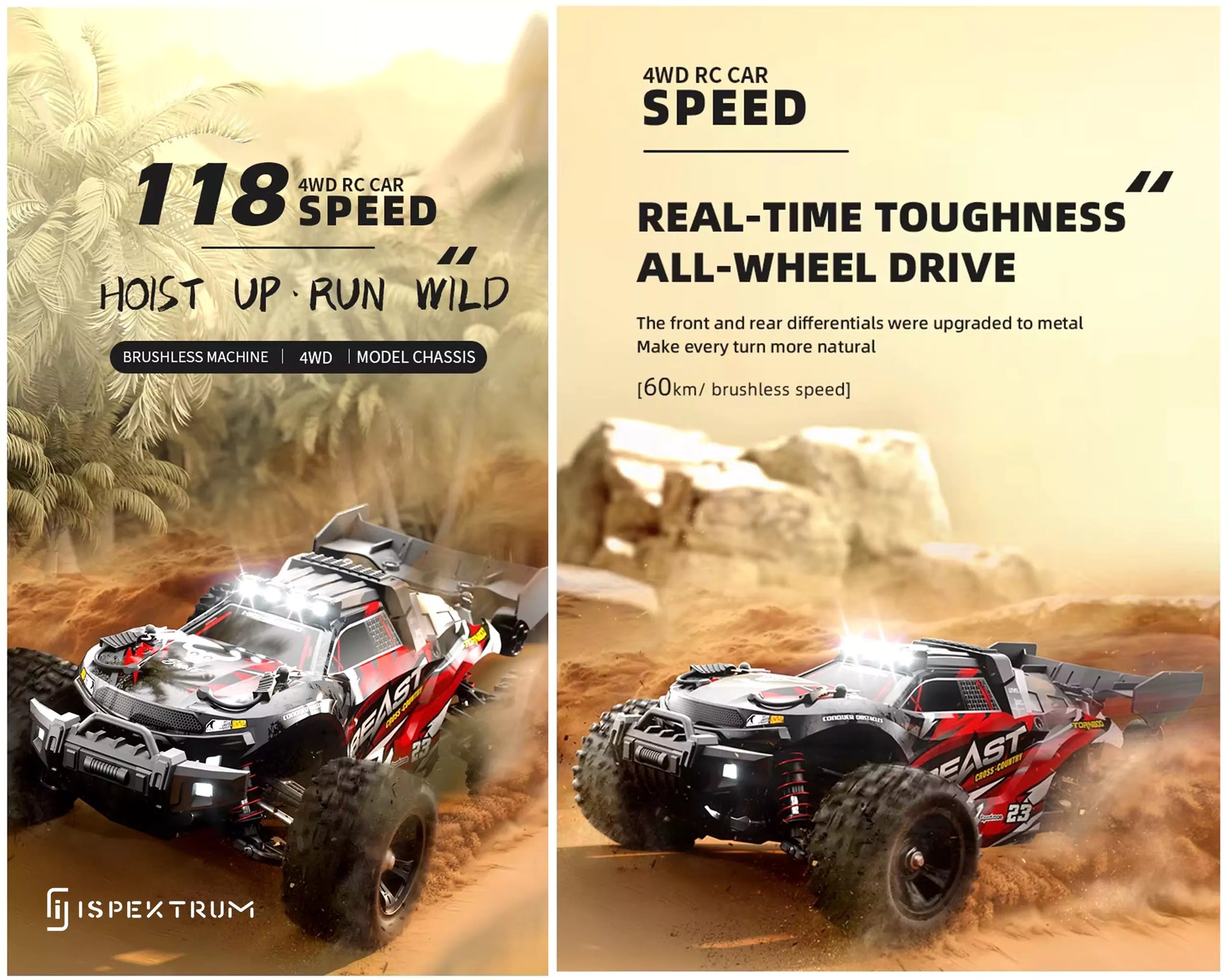 Beast Off-Road Remote Control Truck - ISPEKTRUM Toys & Games