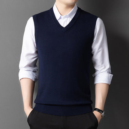 Wool Vest for Young and Middle-aged Men