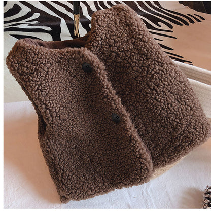 Children's Velvet Waistcoat for Fall and Winter Wear
