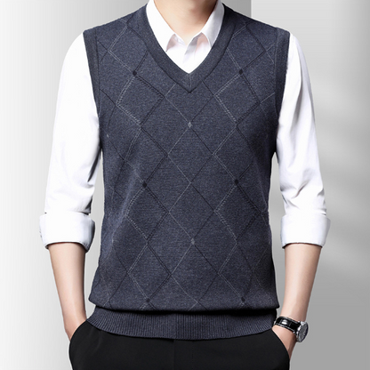Spring and Autumn Vest for Middle-Aged Men