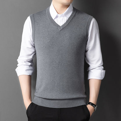 Wool Vest for Young and Middle-aged Men
