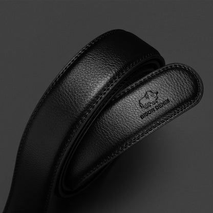 Men's Automatic Buckle Genuine Leather Belt in Fashion