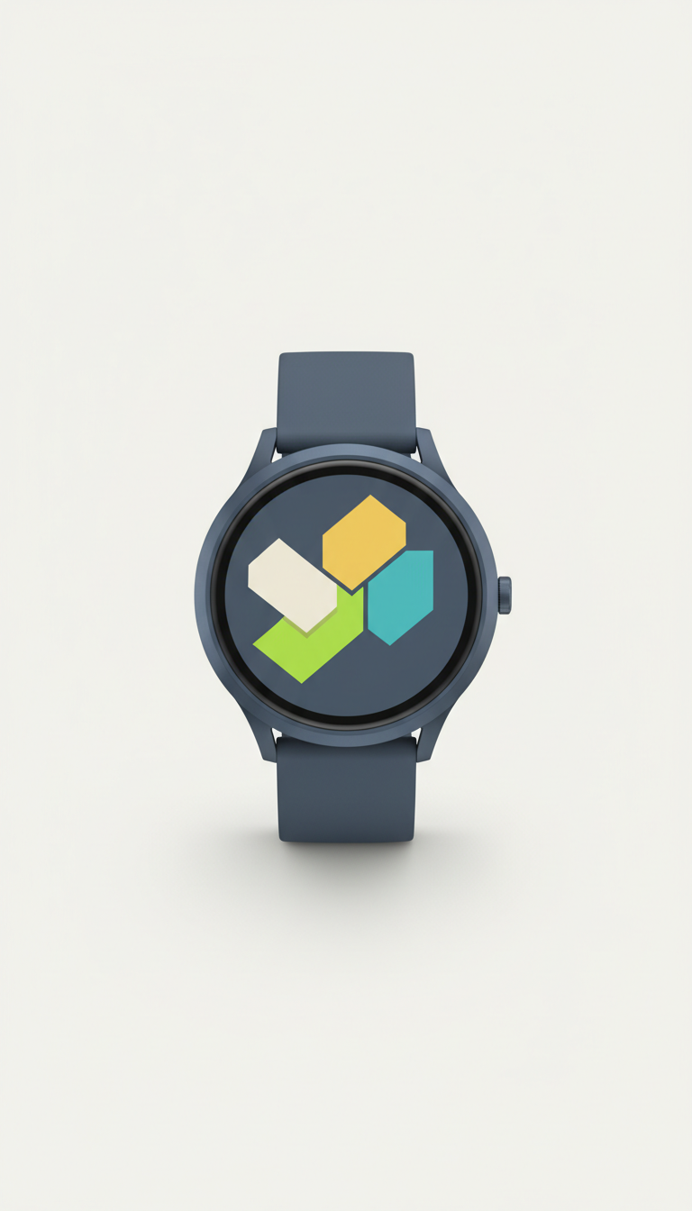 Metro Blue smartwatch with AMOLED display