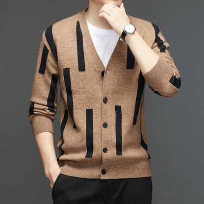 Slim Casual Sweater for Young and Middle-aged Men