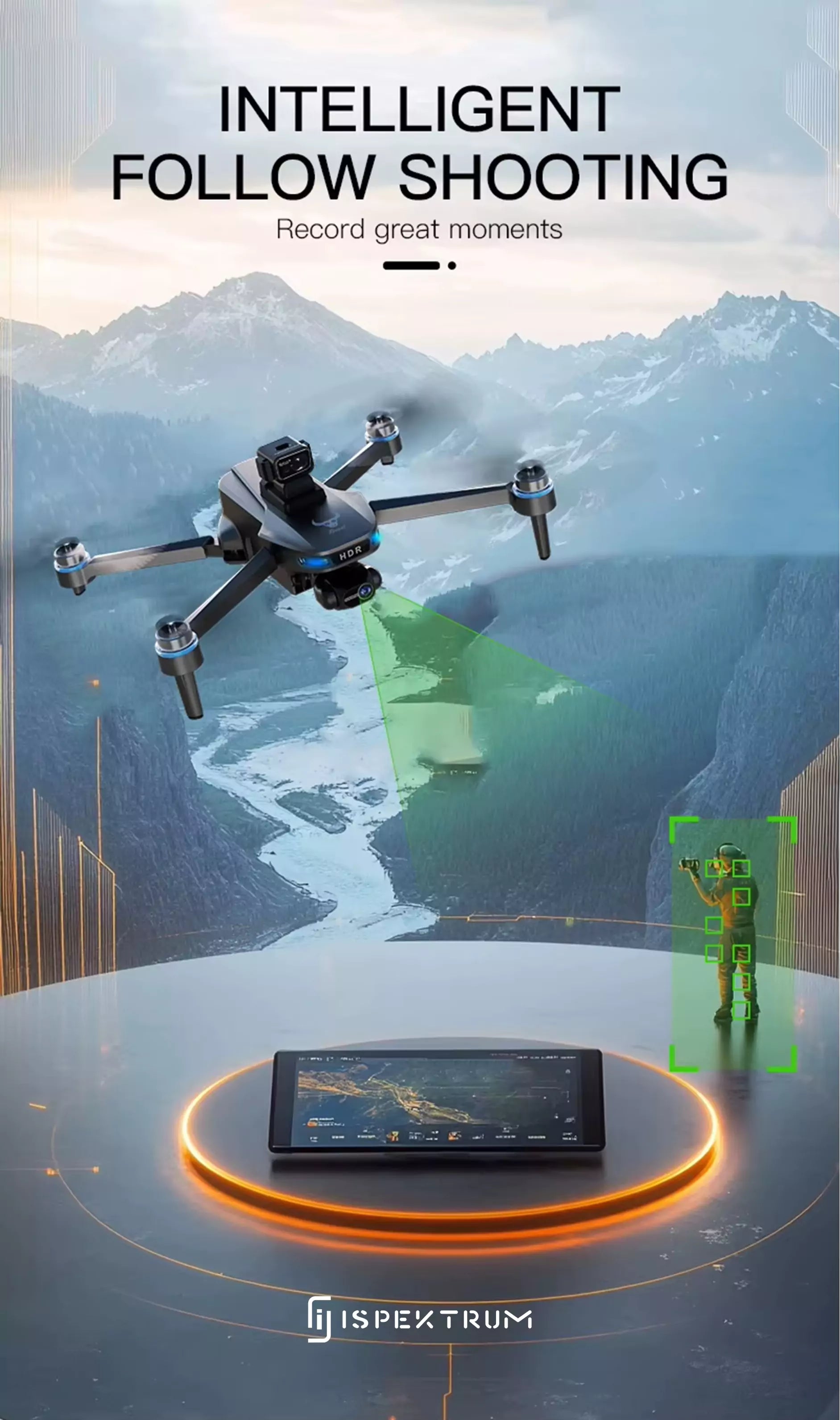 GT109 Mini 4K Drone – GPS Auto-Return 3-Axis Gimbal ISPEKTRUM