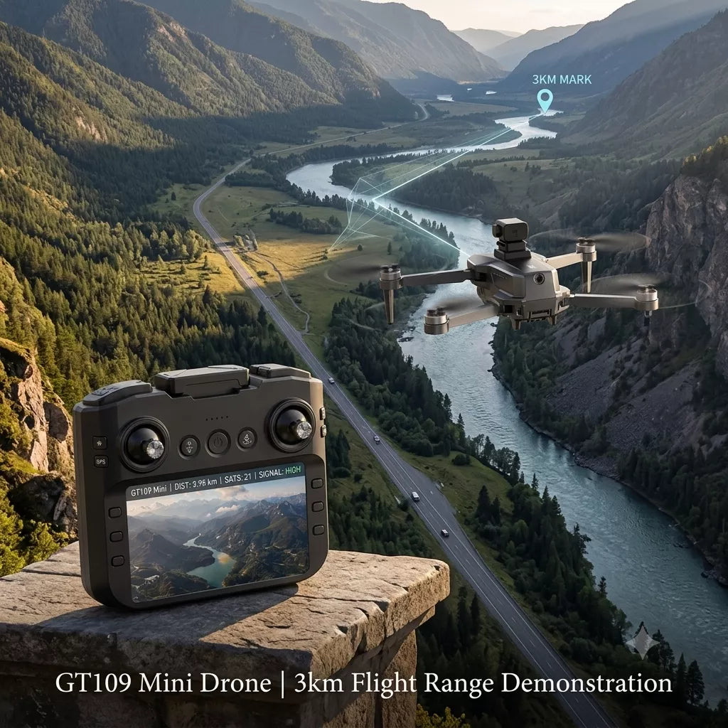 GT109 Mini Drone - 4K Camera & GPS Return