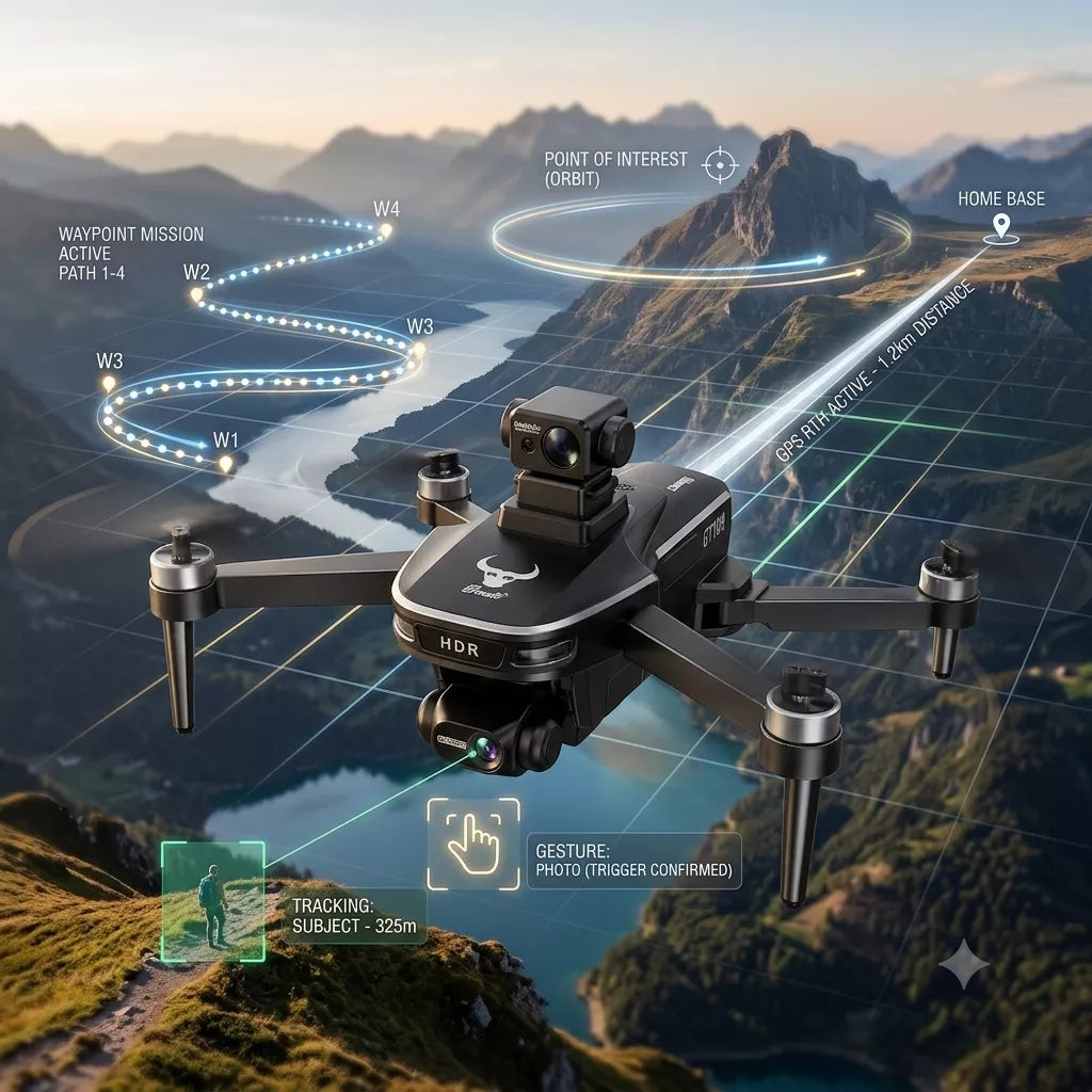 GT109 Mini Drone - 4K Camera & GPS Return