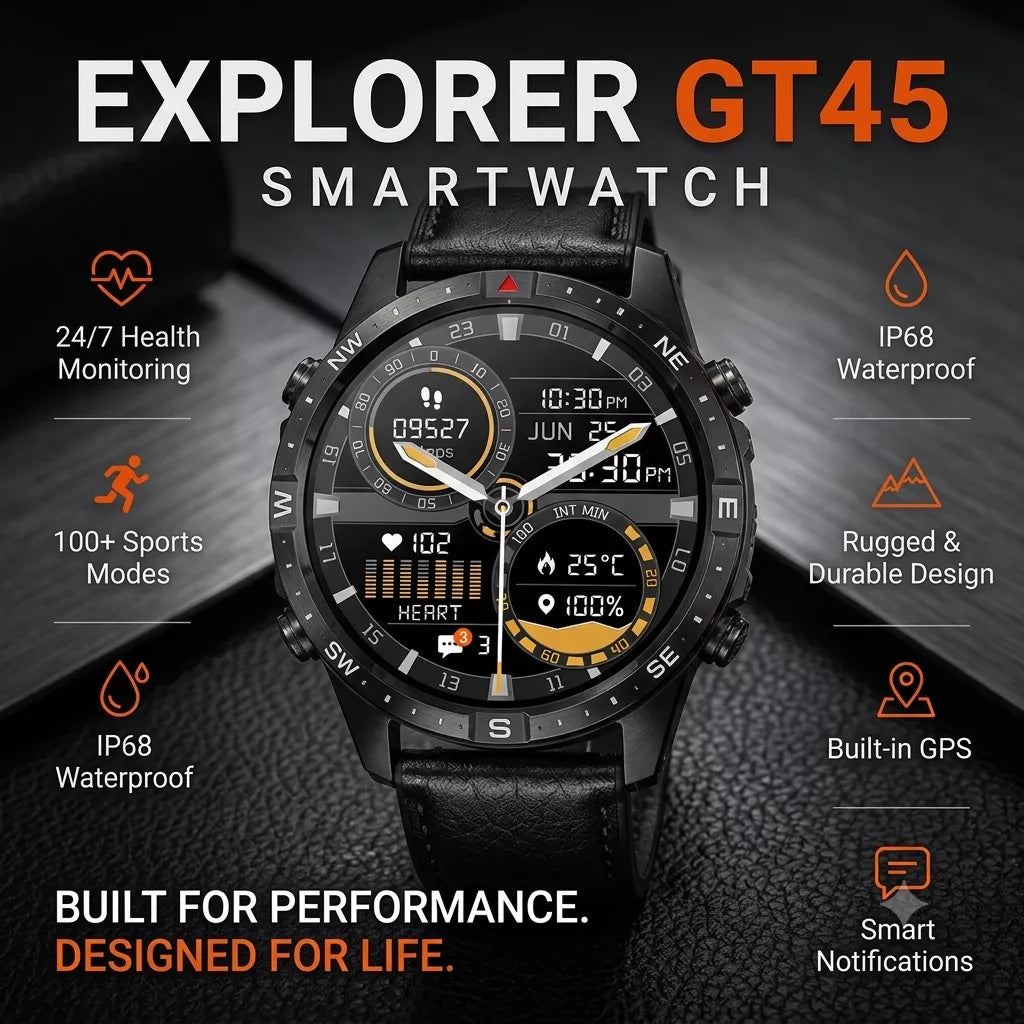 eXplorer GT45 Smart Watch for Men