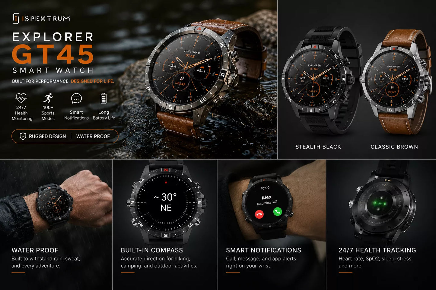 eXplorer GT45 Smart Watch for Men