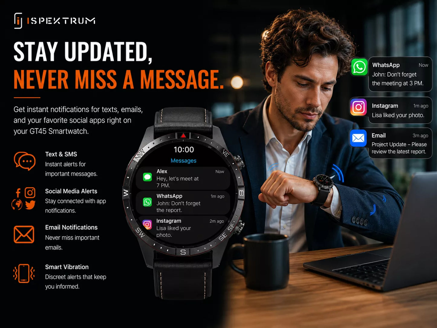 eXplorer GT45 Smart Watch for Men