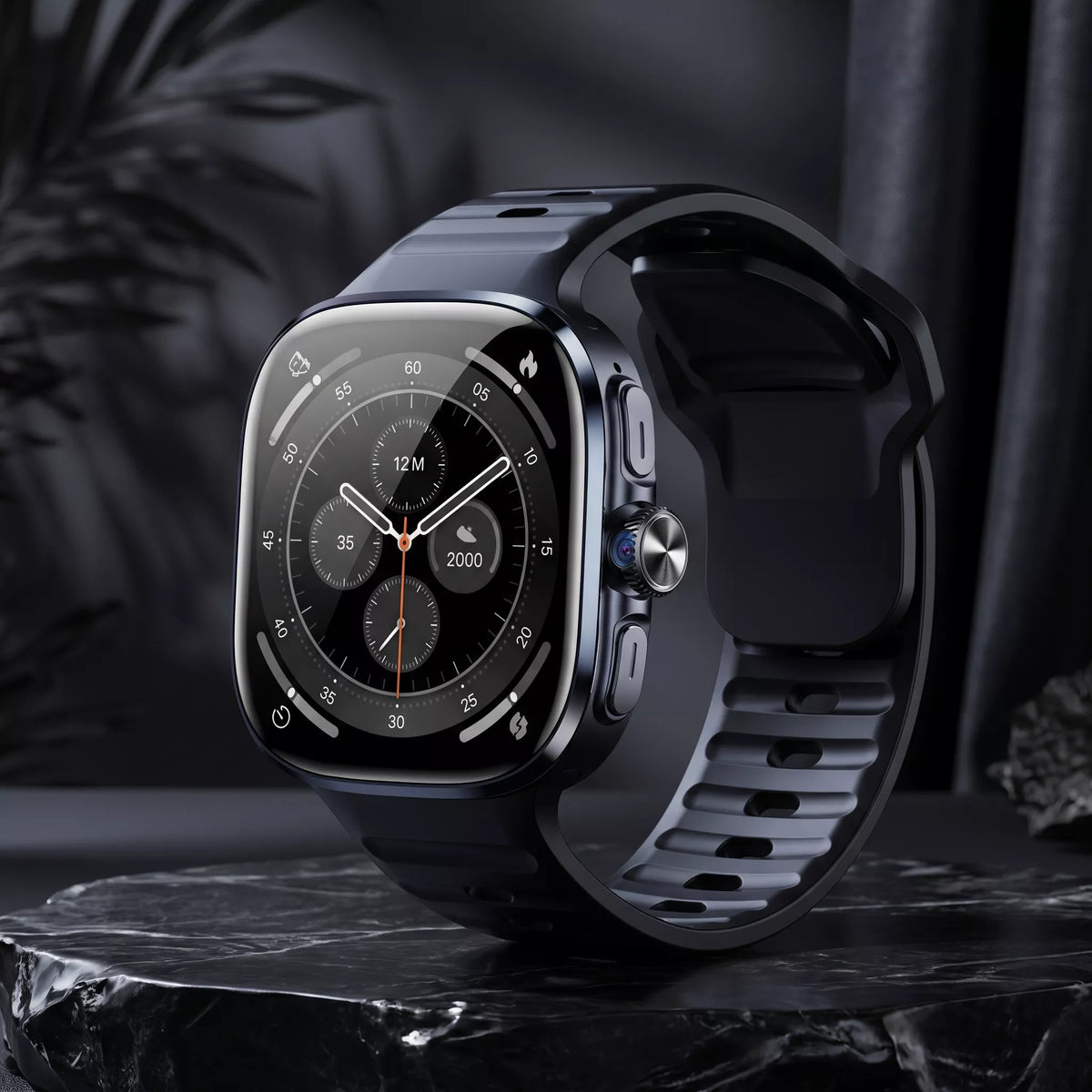 IS99 4G LTE GPS Smartwatch with Rotating Camera, ChatGPT, 2 Inch AMOLED Display & Health Monitoring