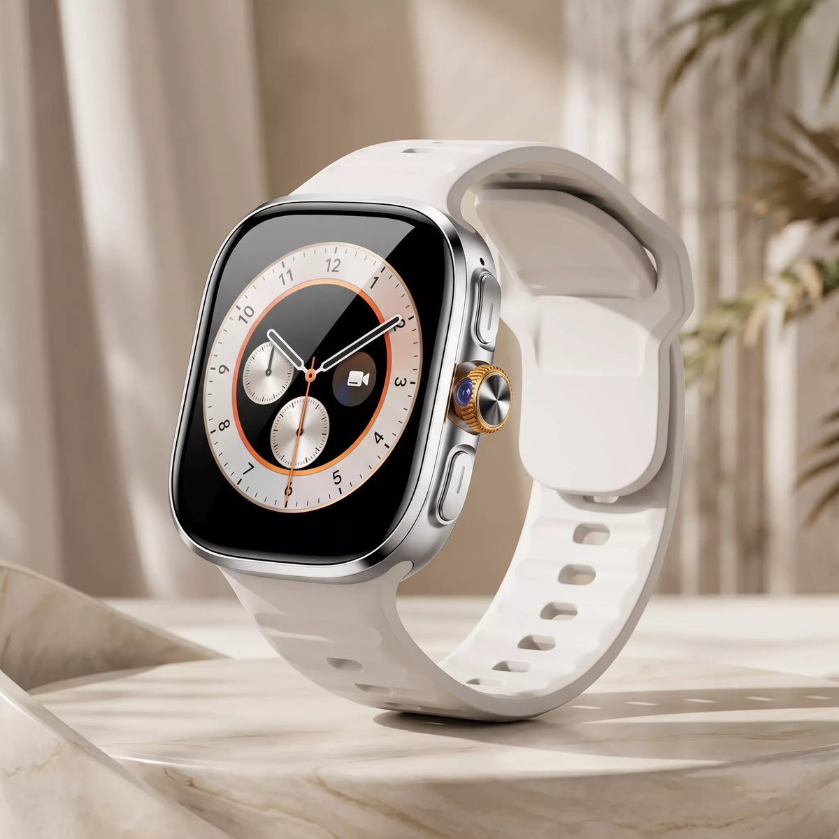 IS99 4G LTE GPS Smartwatch with Rotating Camera, ChatGPT, 2 Inch AMOLED Display & Health Monitoring