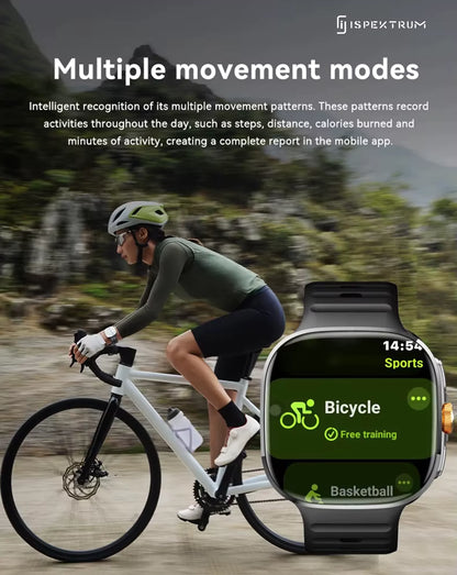 IS99 4G LTE GPS Smartwatch with Rotating Camera, ChatGPT, 2 Inch AMOLED Display & Health Monitoring