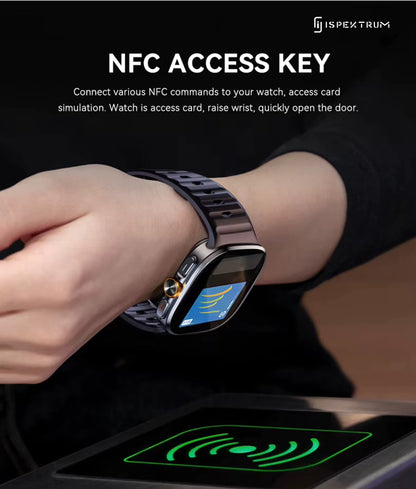 IS99 4G LTE GPS Smartwatch with Rotating Camera, ChatGPT, 2 Inch AMOLED Display & Health Monitoring