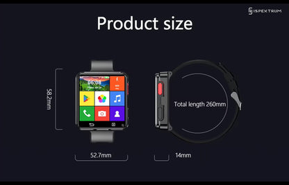 IS998 4G LTE Android Smart Watch Phone | 2.64" Display, Dual Camera, GPS, Fitness Tracker Ready ✨