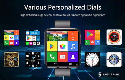 IS998 4G LTE Android Smart Watch Phone | 2.64" Display, Dual Camera, GPS, Fitness Tracker Ready ✨