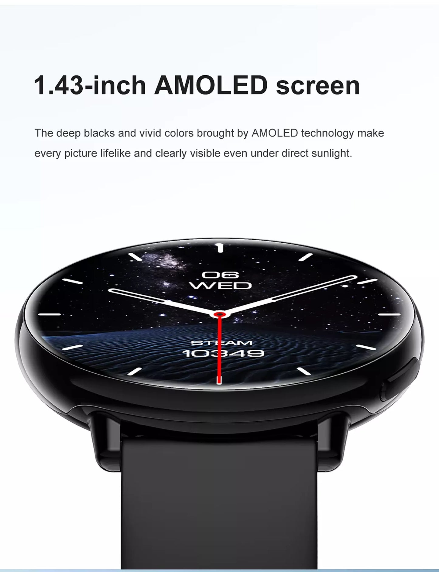 APEX GPS Smartwatch | ChatGPT AI Assistant & Health Tracking, AMOLED Display, GPS