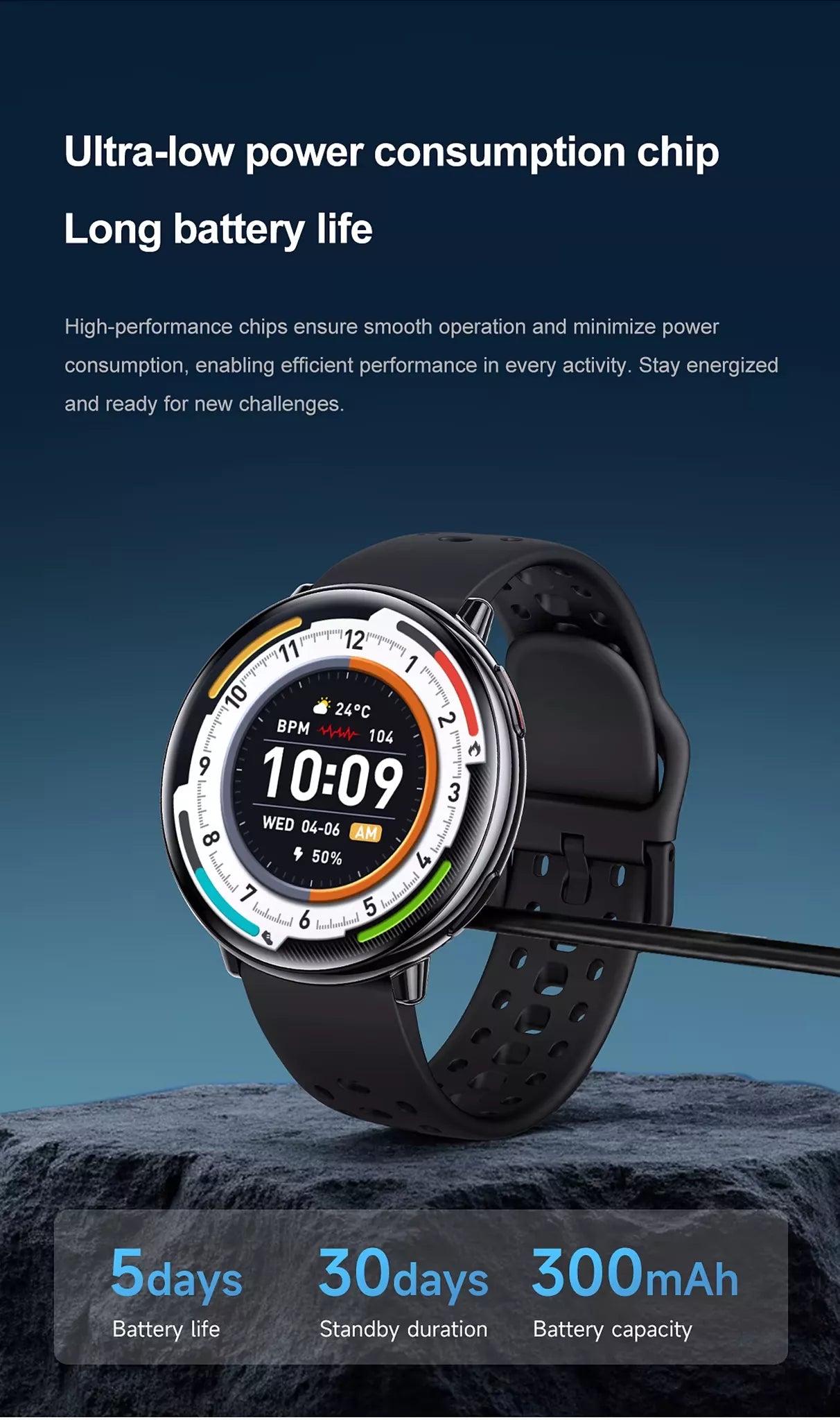 APEX GPS Smartwatch | ChatGPT AI Assistant & Health Tracking, AMOLED Display, GPS
