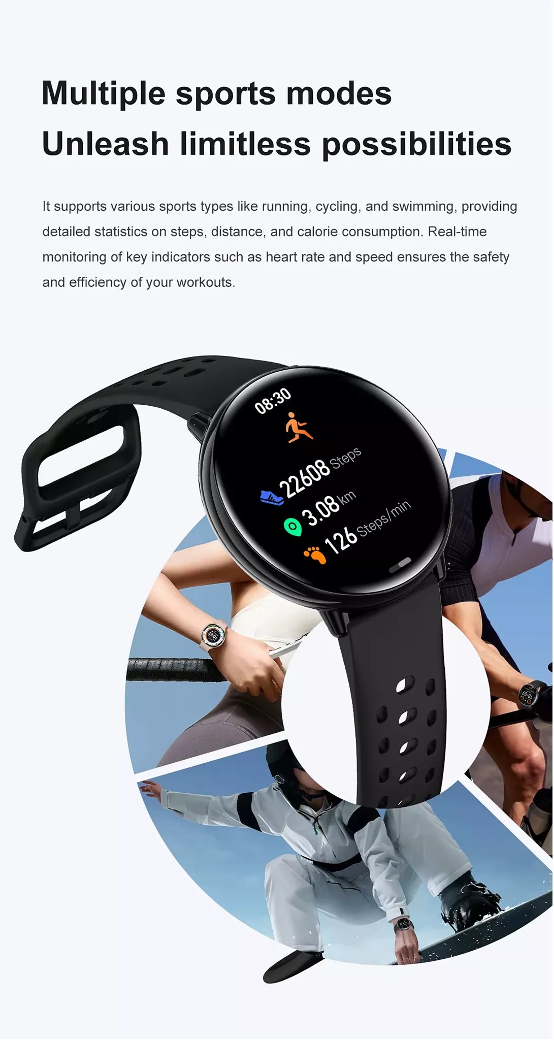 APEX GPS Smartwatch | ChatGPT AI Assistant & Health Tracking, AMOLED Display, GPS