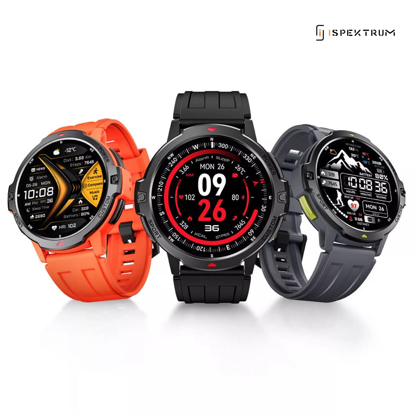 APEX Pro C31 Smartwatch – GPS, Bluetooth Calling, 100+ Sports Modes, 3ATM Waterproof | ISPEKTRUM Canada