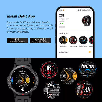 APEX Pro C31 Smartwatch – GPS, Bluetooth Calling, 100+ Sports Modes, 3ATM Waterproof | ISPEKTRUM Canada
