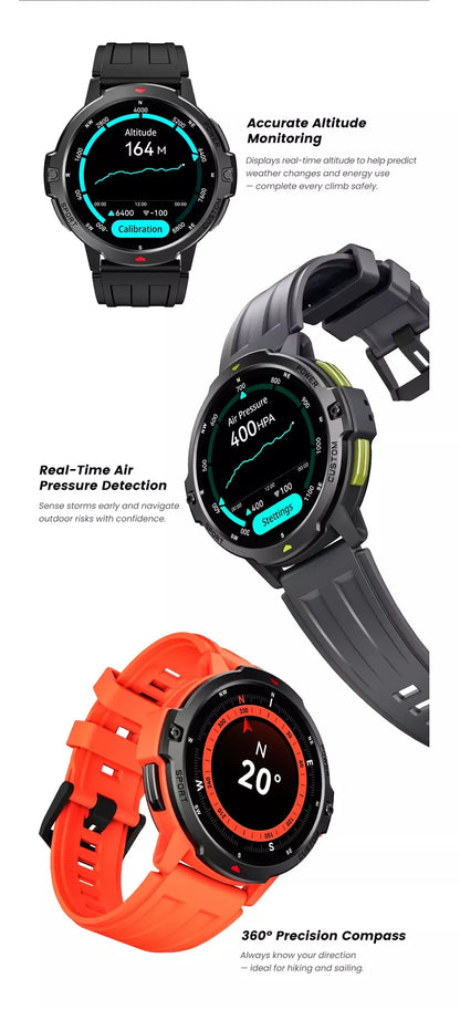 APEX Pro C31 Smartwatch – GPS, Bluetooth Calling, 100+ Sports Modes, 3ATM Waterproof | ISPEKTRUM Canada