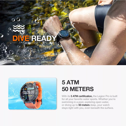 Legion Pro GPS Smartwatch – AMOLED Display, Waterproof, Long Battery Life - ISPEKTRUM Smart Watch