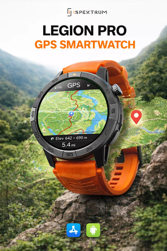 Legion Pro GPS Smartwatch – AMOLED Display, Waterproof, Long Battery Life
