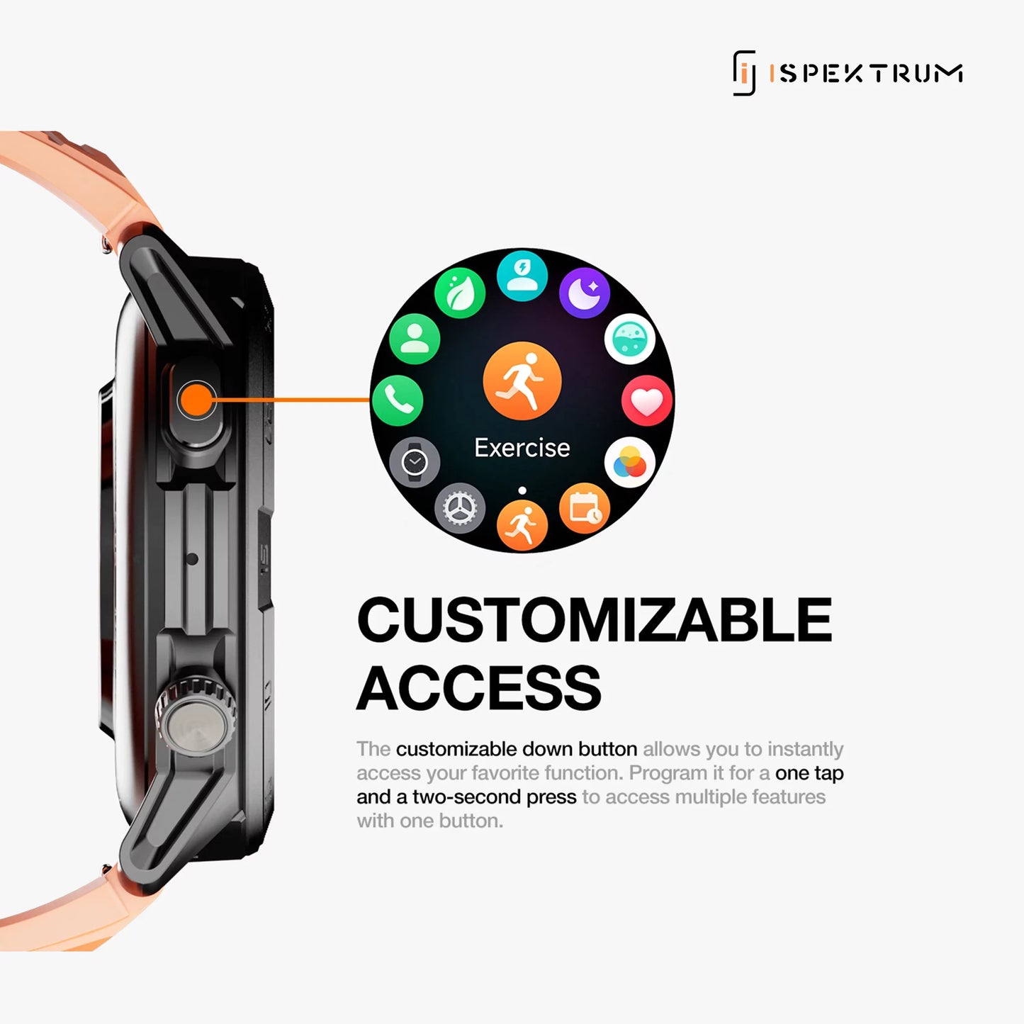 Legion Pro GPS Smartwatch – AMOLED Display, Waterproof, Long Battery Life - ISPEKTRUM Smart Watch