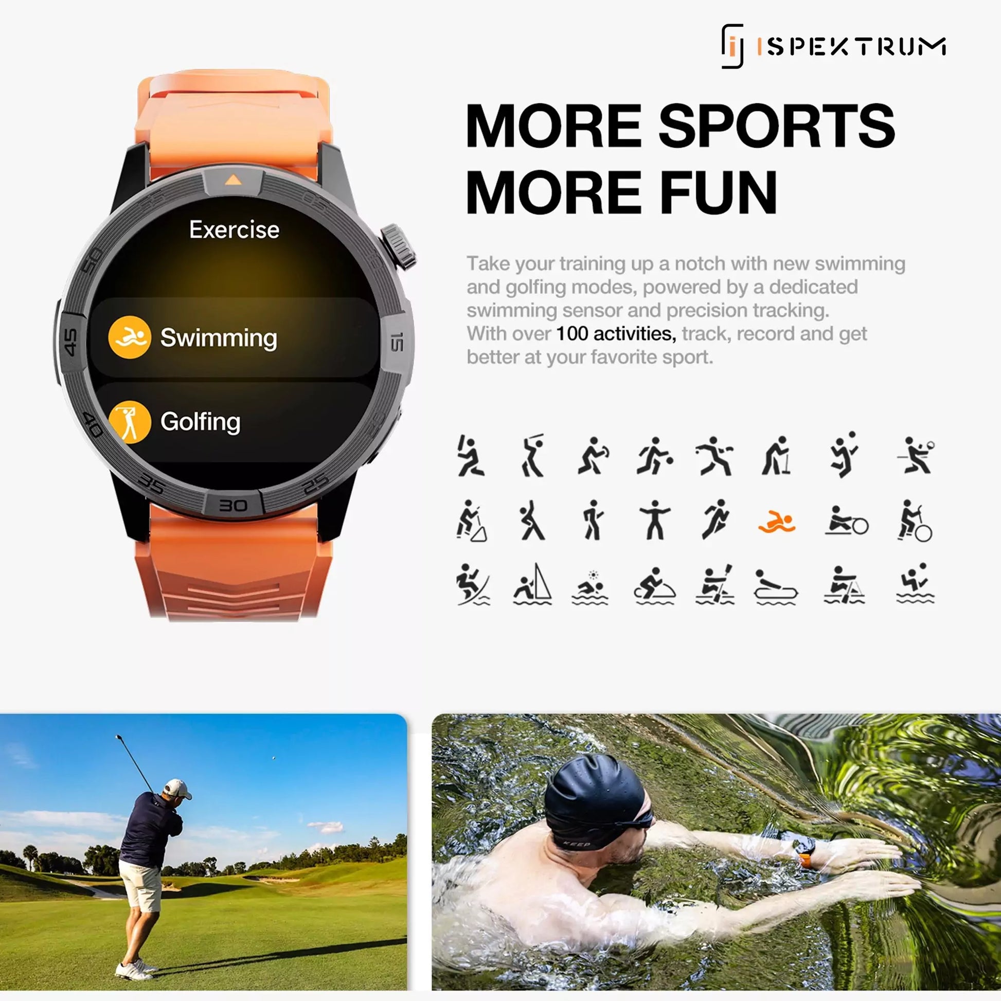 Legion Pro GPS Smartwatch – AMOLED Display, Waterproof, Long Battery Life - ISPEKTRUM Smart Watch
