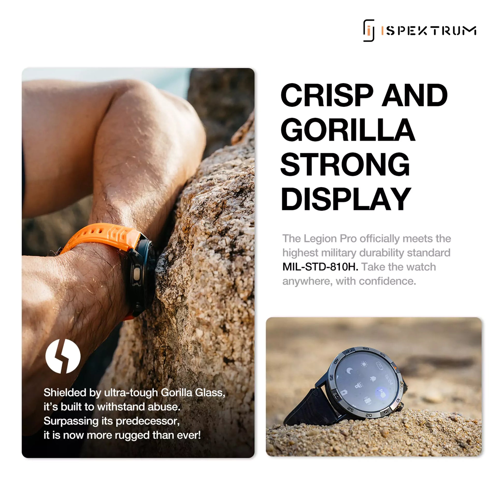 Legion Pro GPS Smartwatch – AMOLED Display, Waterproof, Long Battery Life - ISPEKTRUM Smart Watch