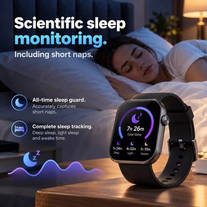 Montre connectée Nova V3 – Ultra-mince, AMOLED, suivi de forme et de santé