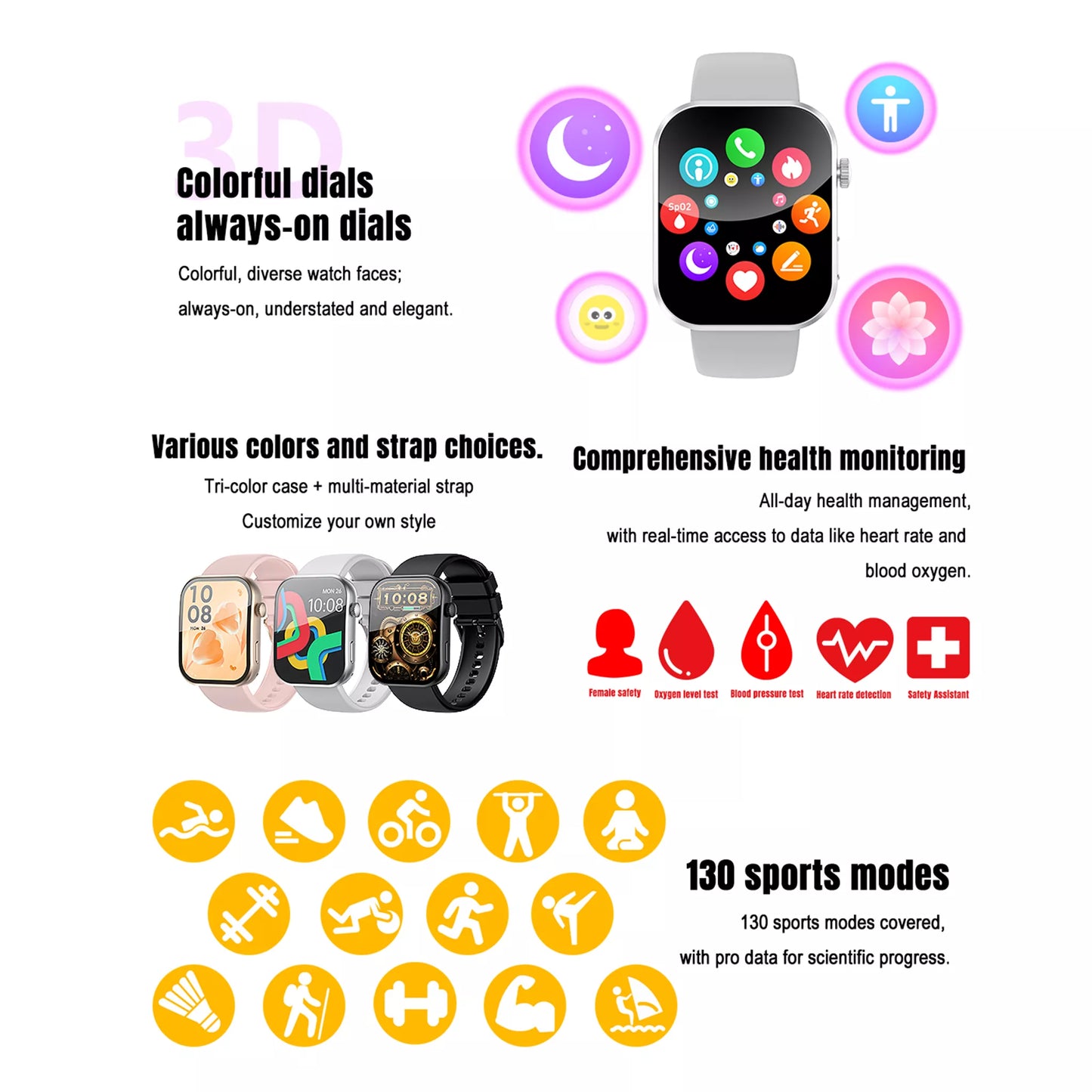 Nova V3 Smartwatch – Ultra-Slim AMOLED Fitness & Health Watch