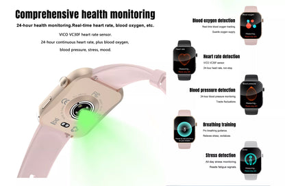 Nova V3 Smartwatch – Ultra-Slim AMOLED Fitness & Health Watch