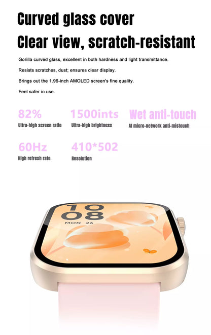 Nova V3 Smartwatch – Ultra-Slim AMOLED Fitness & Health Watch