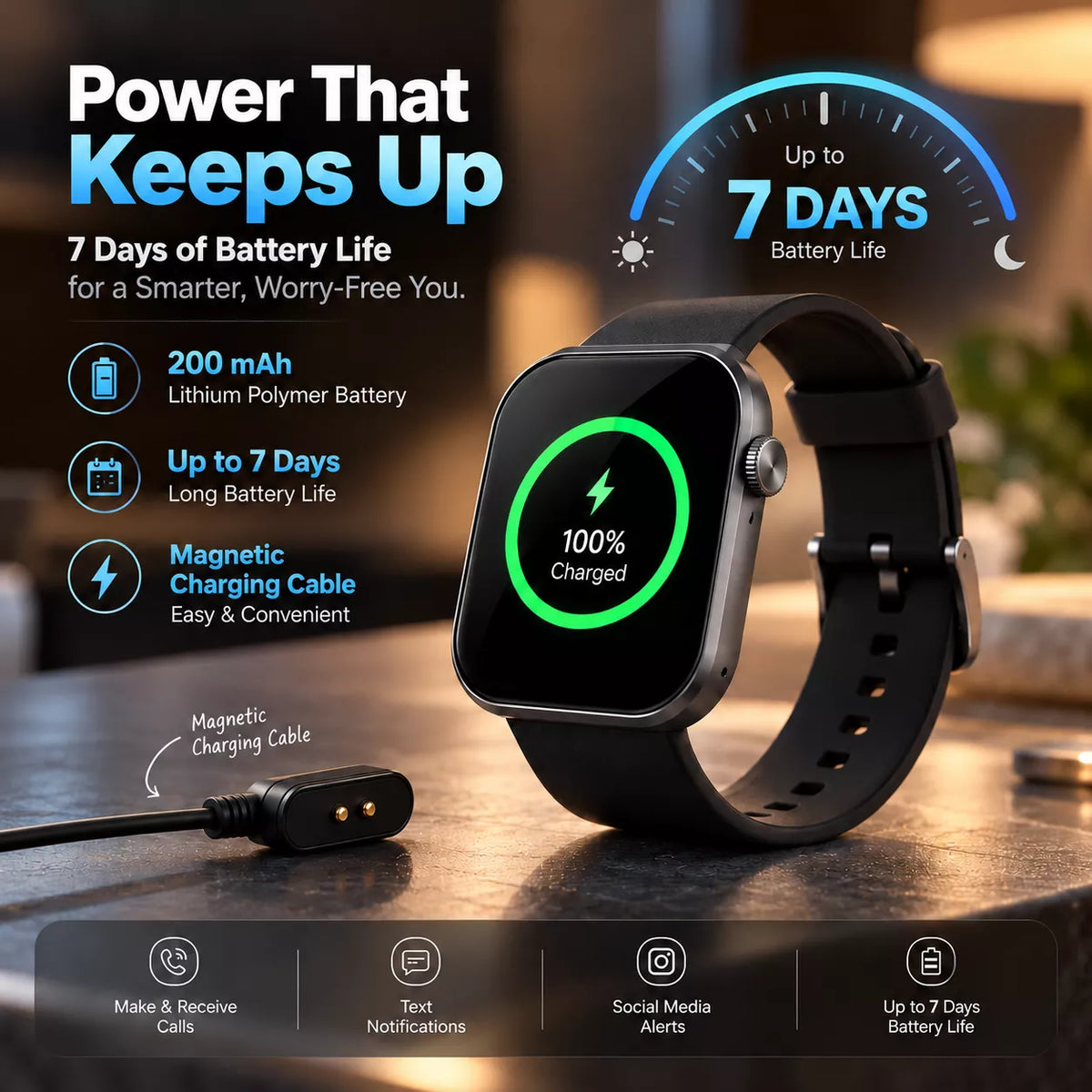 Montre connectée Nova V3 – Ultra-mince, AMOLED, suivi de forme et de santé