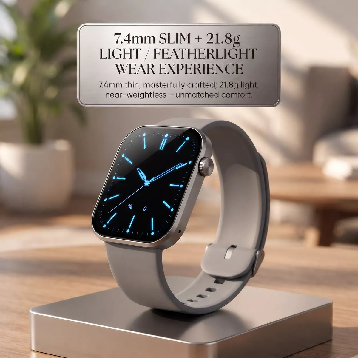 Montre connectée Nova V3 – Ultra-mince, AMOLED, suivi de forme et de santé
