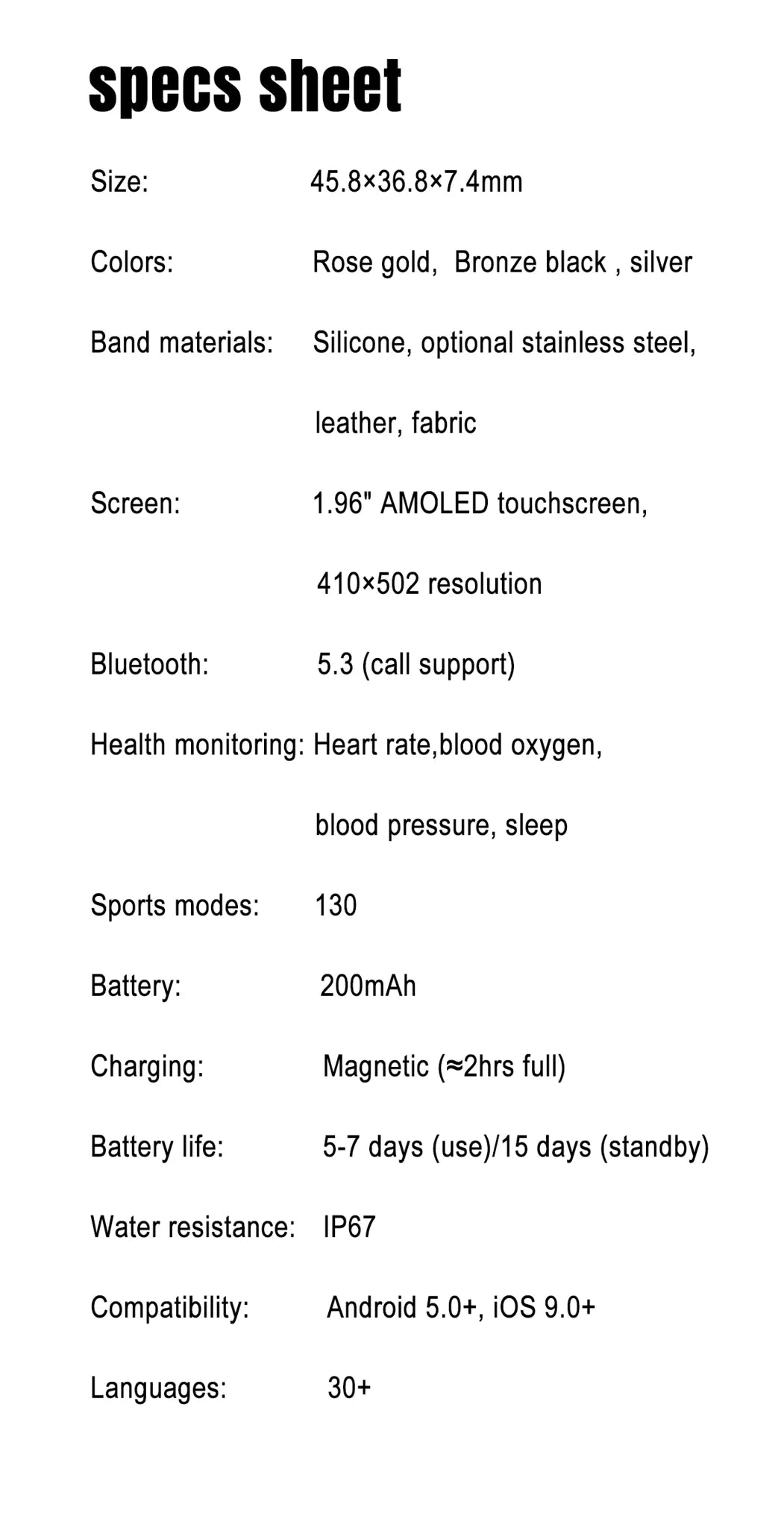 Nova V3 Smartwatch – Ultra-Slim AMOLED Fitness & Health Watch