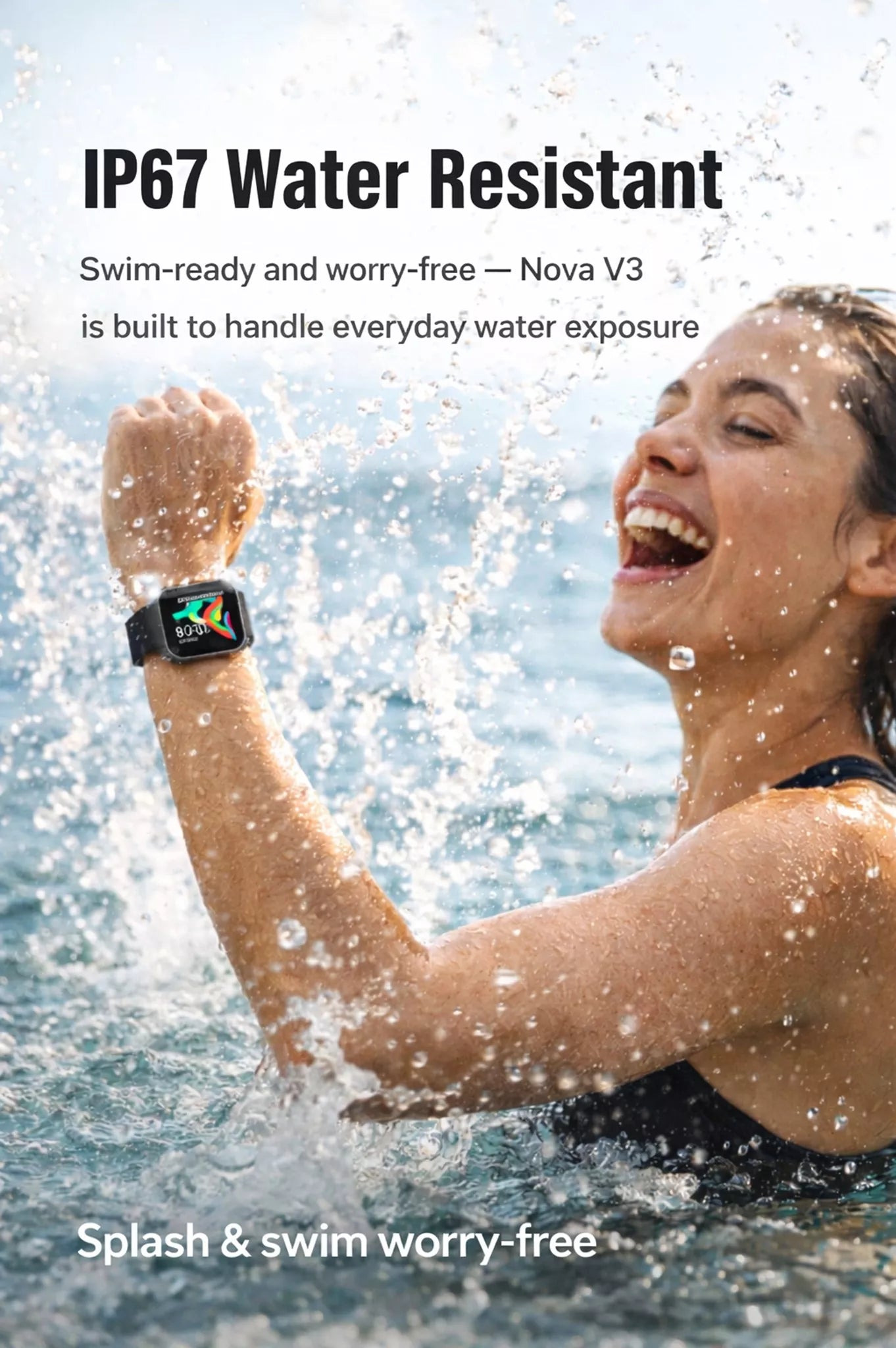 Nova V3 Smartwatch – Ultra-Slim AMOLED Fitness & Health Watch