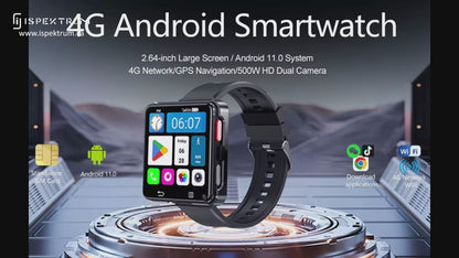 IS998 4G LTE Android Smart Watch Phone | 2.64" Display, Dual Camera, GPS, Fitness Tracker Ready ✨