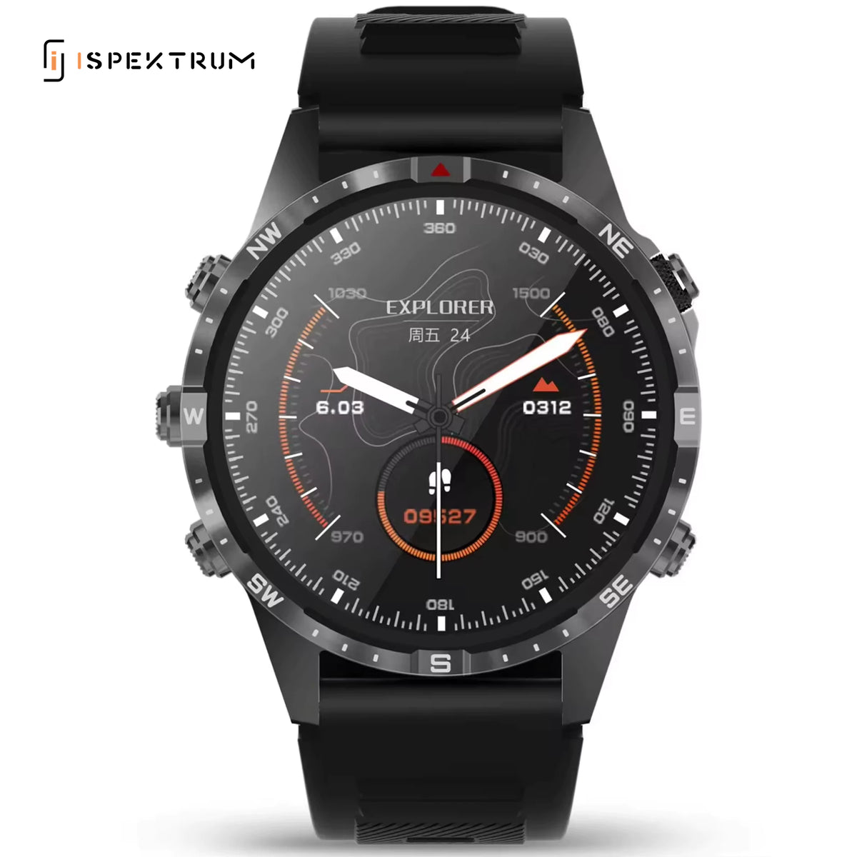 Montre intelligente eXplorer GT45 pour homme - ISPEKTRUM Montre intelligente