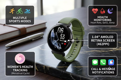 Smartini Mini Smart Watch for Women — AMOLED Display • Health & Fitness Tracker