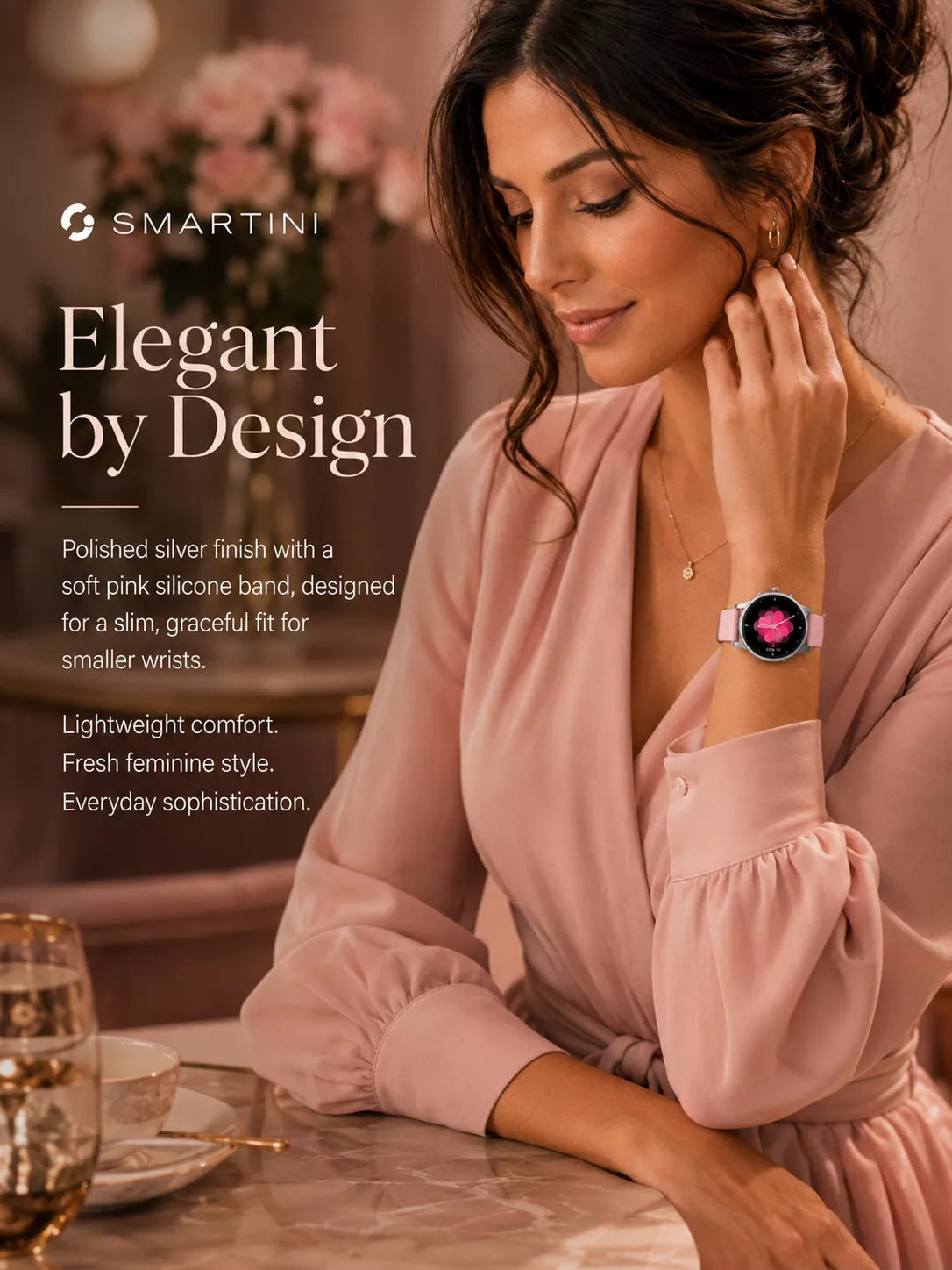 Smartini Mini Smart Watch for Women — AMOLED Display • Health & Fitness Tracker