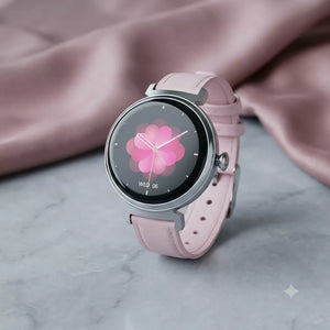 Silver Pink Leather