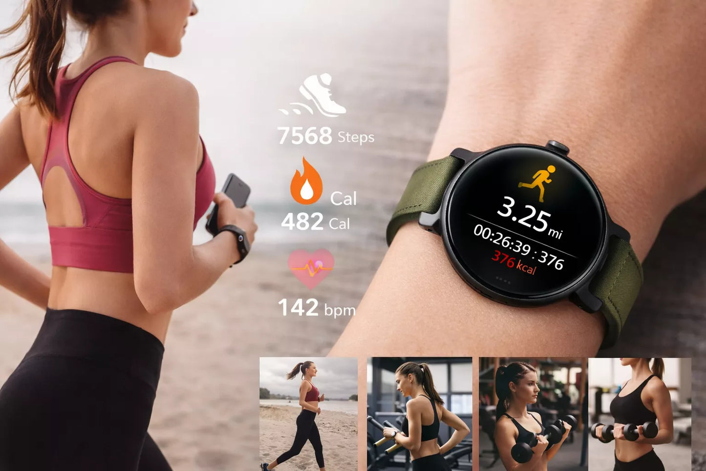 Smartini Mini Smart Watch for Women — AMOLED Display • Health & Fitness Tracker