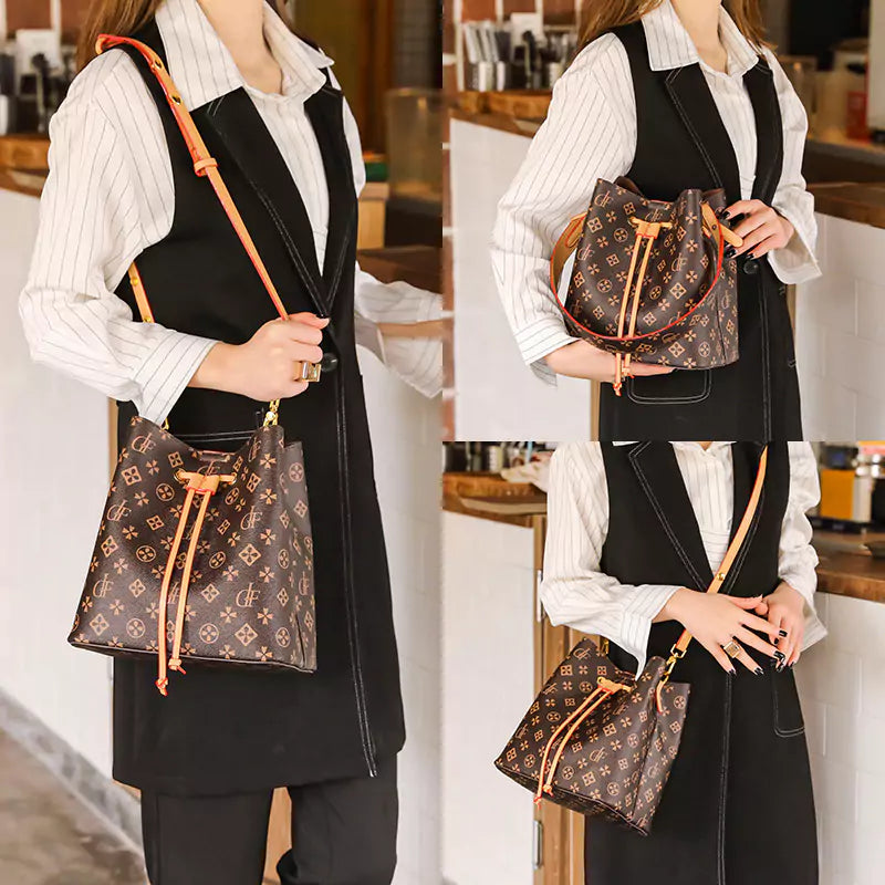 Velora Solace Bucket Shoulder Bag for Women | Genuine Leather