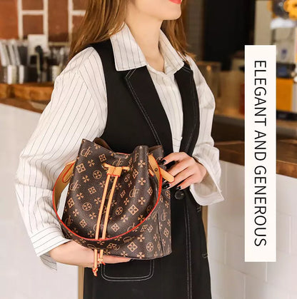 Velora Solace Bucket Shoulder Bag for Women | Genuine Leather